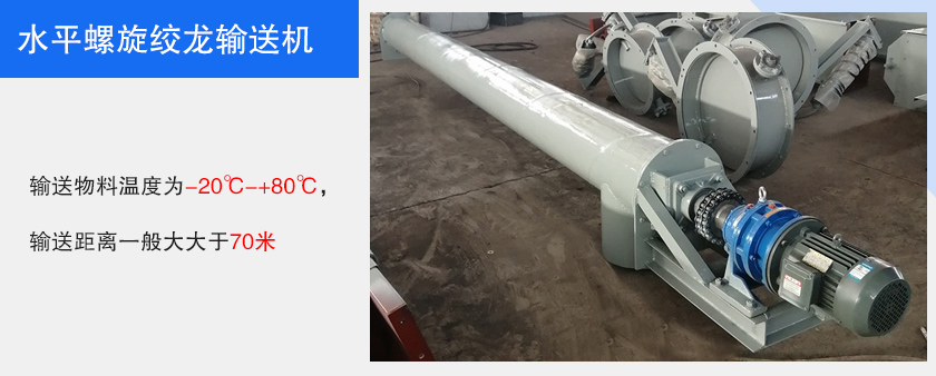 水平螺旋绞龙输送机图片